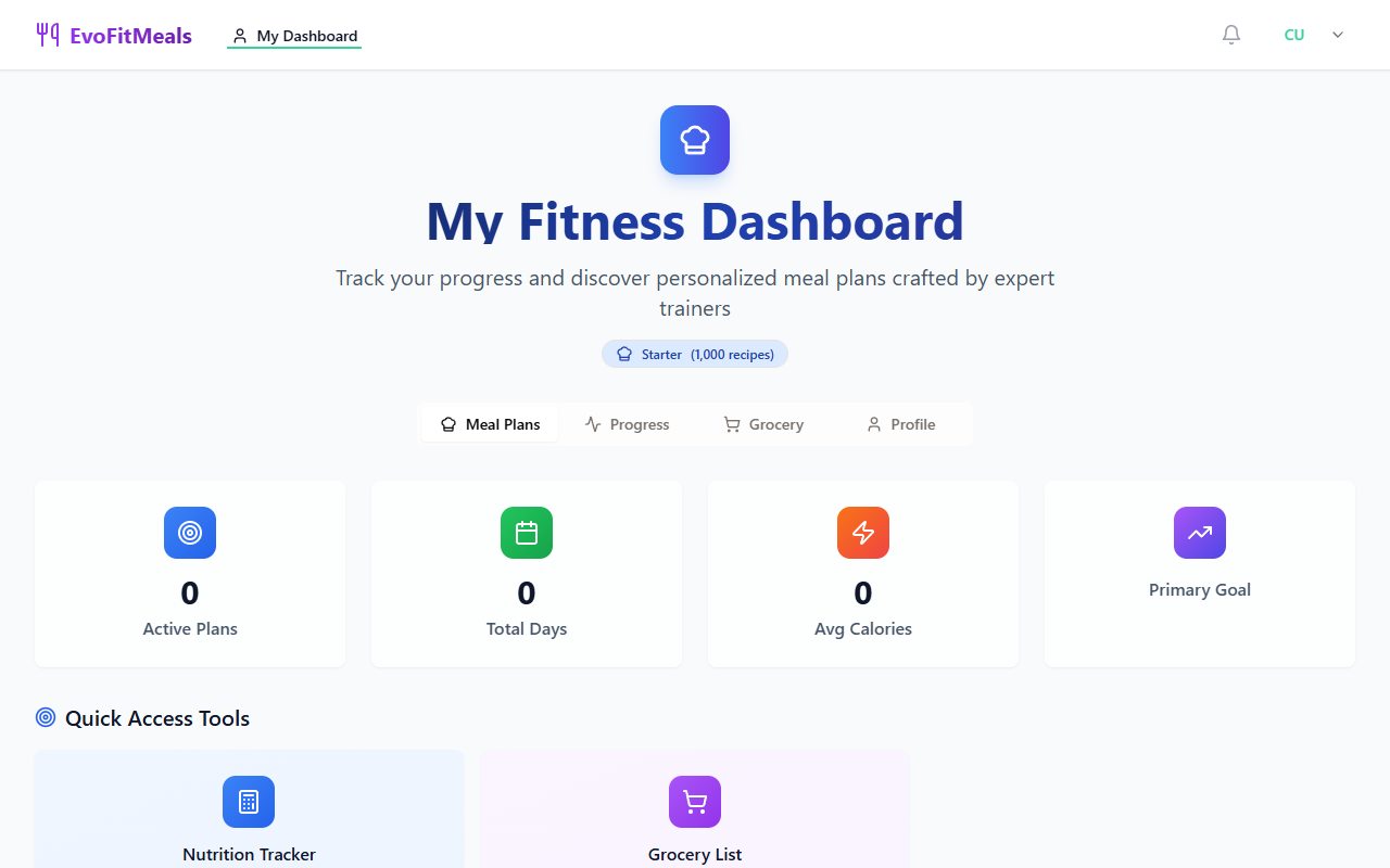 Customer Meal Plan View